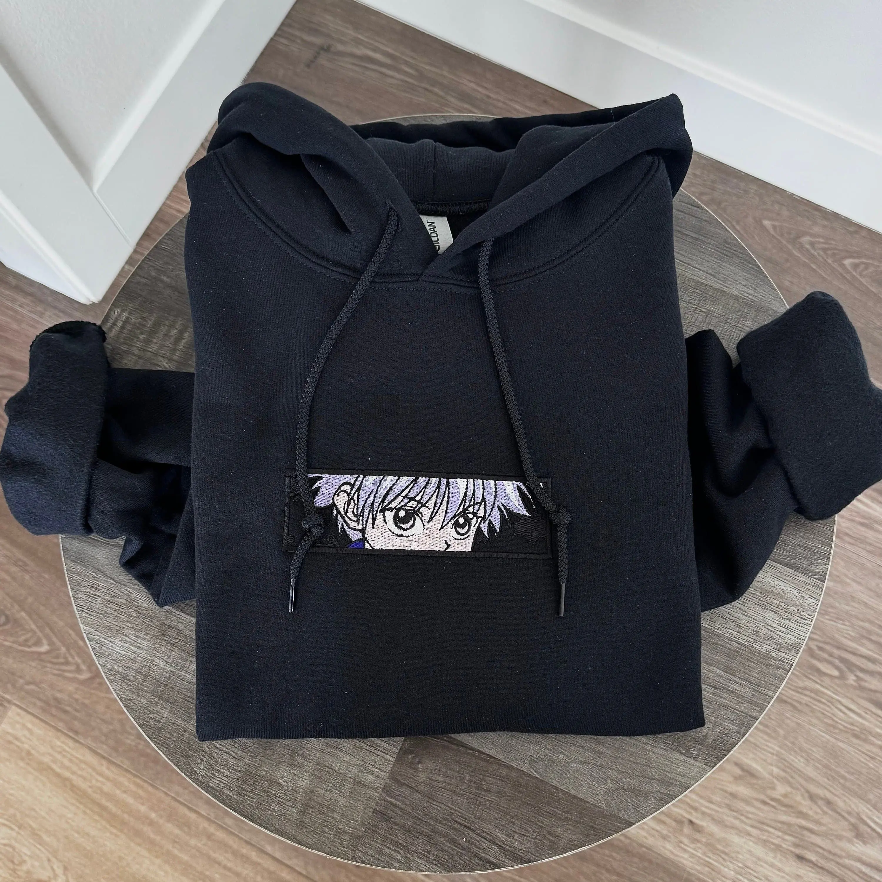 Killua Embroidered Hoodie: HunterxHunter Anime Sweater (MTO)