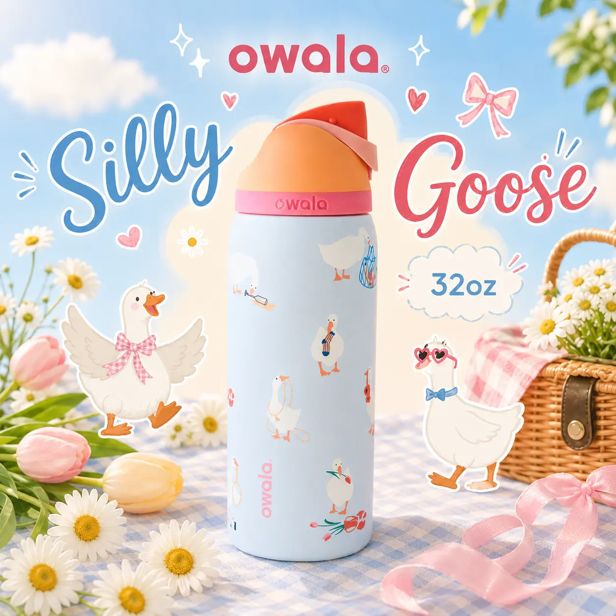 Owala Silly Goose UO 32Oz Goose Print