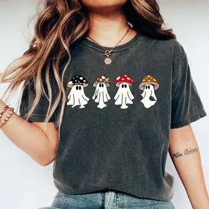 Sweat-shirt fantôme, sweat-shirt Halloween, sweat-shirt champignons magiques, chemise effrayante pour la saison, chemise fantôme, chemise Halloween, chemise automne drôle