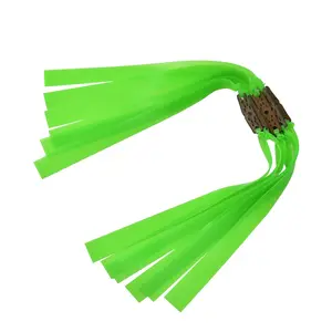 Piaoyu4/6/8pcs Outdoor Hunting Equipment Rubber Bands, 1.0mm Thickness Fluorescent Flat Leather Straps, Natural Latex Material