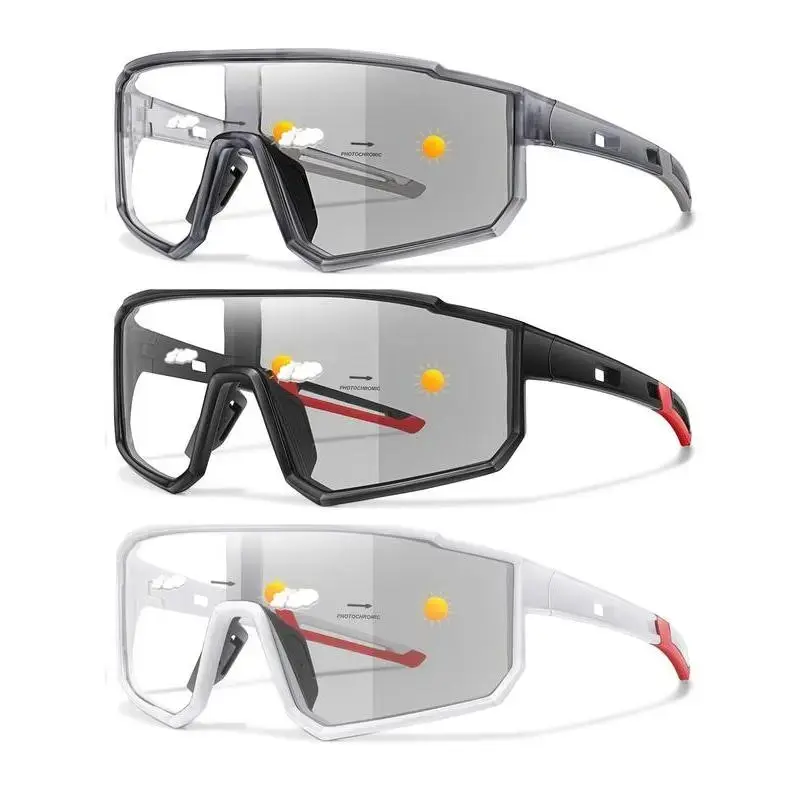 Sports Sunglasses, Color Changing Lens Glasses, Comfortable Goggles for Cycling, MTB Biking, Fishing, Running and Outdoor Activities