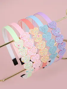 Cute Sparkling Star Hairbands Set, Heart & Flower Designs, Perfect Back-To-School Party Accessories, Fun Kids' Accessory Pack, Hair Decor, Hair Accessories Sets, Hair Accessories Kit