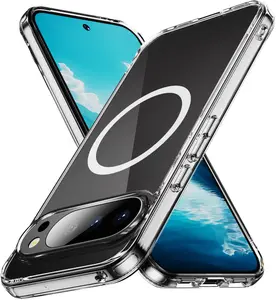 Nakedcellphone Transparent Series for Google Pixel 10 Pro XL Phone Case, Clear Acrylic - Compatible with MagSafe