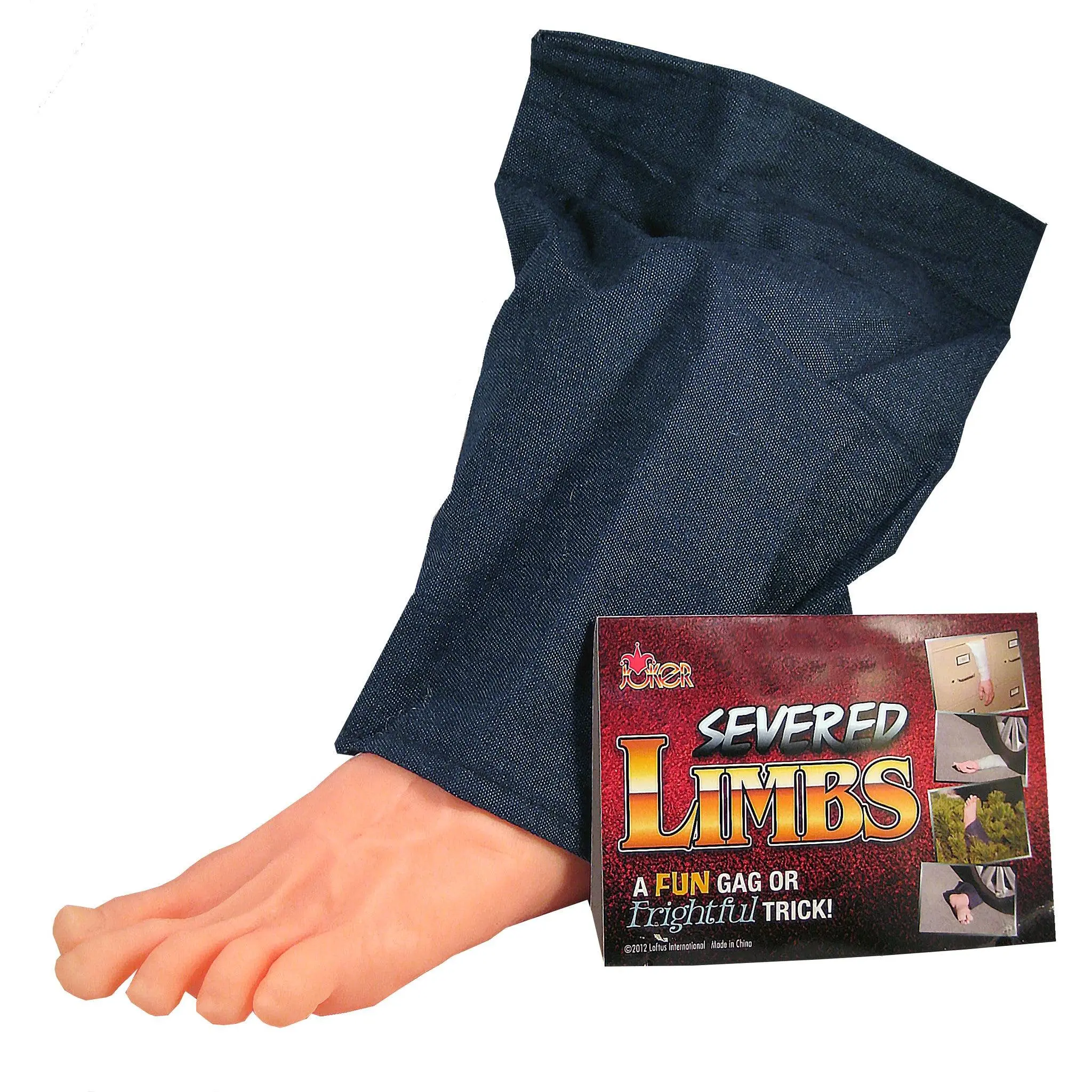 Fake Severed Foot - Realistic Prop for Car Trunk, Door, or Bed