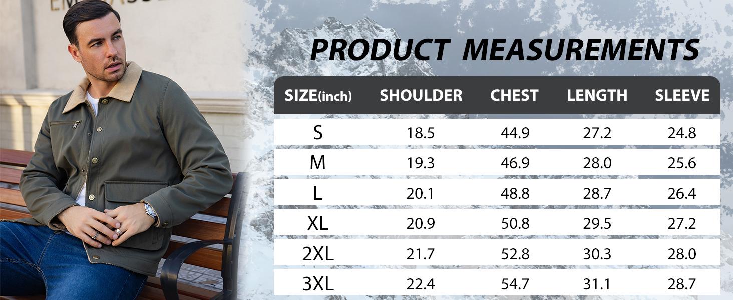Zaitun Men's Winter Jacket Lined Sherpa Warm Trucker Coat with Multi Pockets for Cold Days Stylish & Functional Menswear TikTokShopBlackFriday