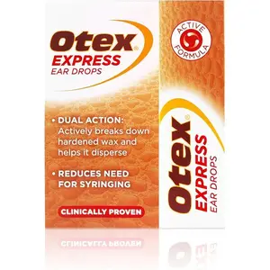 Otex Express Ear Drops for Hardened Ear Wax, 10ml