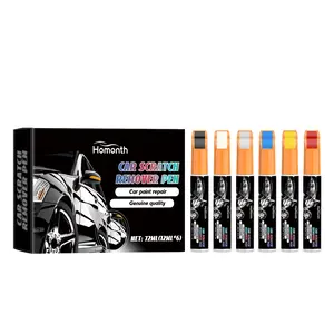 Homonth Car Scratch Repair Paint Pen 6-Color Kit Car Paint Scratch Repair Refurbishment Touch-Up Pen