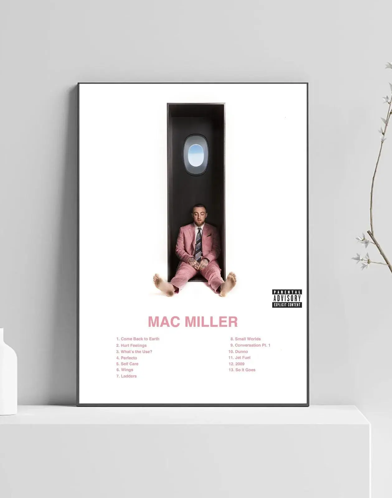 , Mac Miller Swimming Album Premium Music Poster, Artwork Tracklist