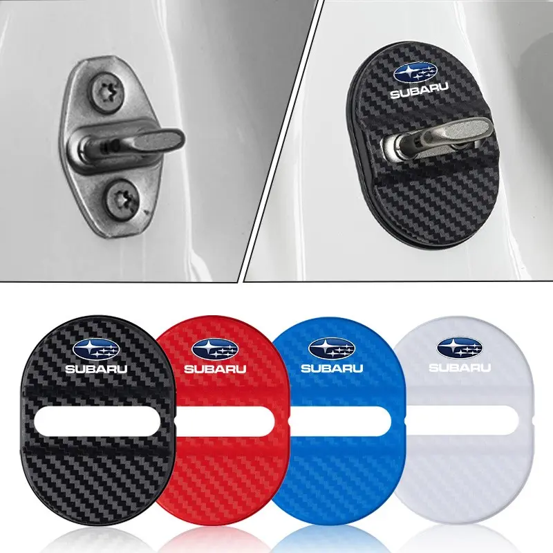 Car Door Lock Cover, Protective Waterproof Rust-Proof Protector, Auto Emblem Styling Accessory for Subaru Models, Subaru Compatible, Durable Car Accessories, Sticker, Automotive Decals, Decals for Vehicles
