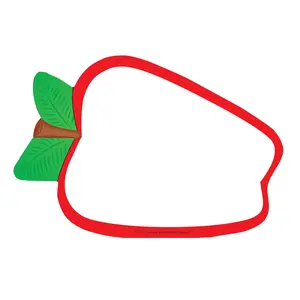 SHAPES ETC. Large Notepad - Half Apple