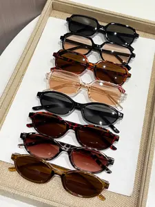 Women's Slimming Trendy Casual Lightweight Durable Sunglasses, 8 Pairs Small Frame, Perfect for Driving, Camping, Fishing, Parties, Stylish and Comfortable