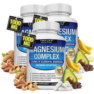 Toplux Magnesium Complex 8 Essential Magnesium Supplement 1000mg Fitness Edible