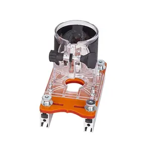 Two-In-One Wooden Router Base, Aluminum Alloy Compact Handheld Router Slotting Stand Tool, Suitable for 0-2 Inch Board Thickness