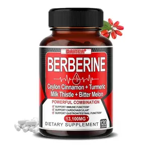 Organic Berberine HCl & Ceylon Cinnamon 13100mg Vegan No gluten 120 Capsules