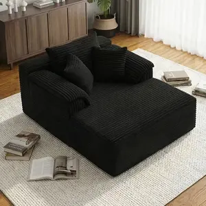 Boneless Convertible Sectional Couch Bed - No Assembly Required, Deep Cushioning Frame, Free Recliner Design, Upholstered Classic Modern Space-Saving Indoor Sofa for Living & Guest Rooms, Boneless Couch