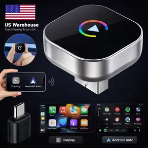 Wireless CarPlay Adapter for Apple iPhone & Android Auto USB Adapter Plug & Play