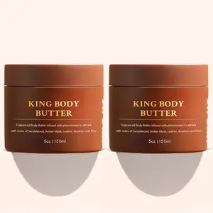 King Body Butter Cologne - Warm and Sensual,Jars with Shea & Jojoba for Radiant Hydrating Fragrance,Deeply Nourishing, Lightweight Hydration with Almond Oil, Jojoba Oil & Vitamin E – Natural Moisturizer for Soft, Radiant Skin –4.4oz