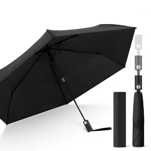 Lightweight Convenient Automatic Umbrella Memory Patch Design, Easy Fold Safe No Bounce Compact Travel Umbrella, Student Sun Umbrella, Portable Rain Umbrella