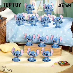 【TOPTOY】Stitch Mini Fluffy Series Figures Surprise Bag (3 in one bag),Cute Figures, Desktop Ornament, Collectible Toys, Easter Basket Stuffer Gift