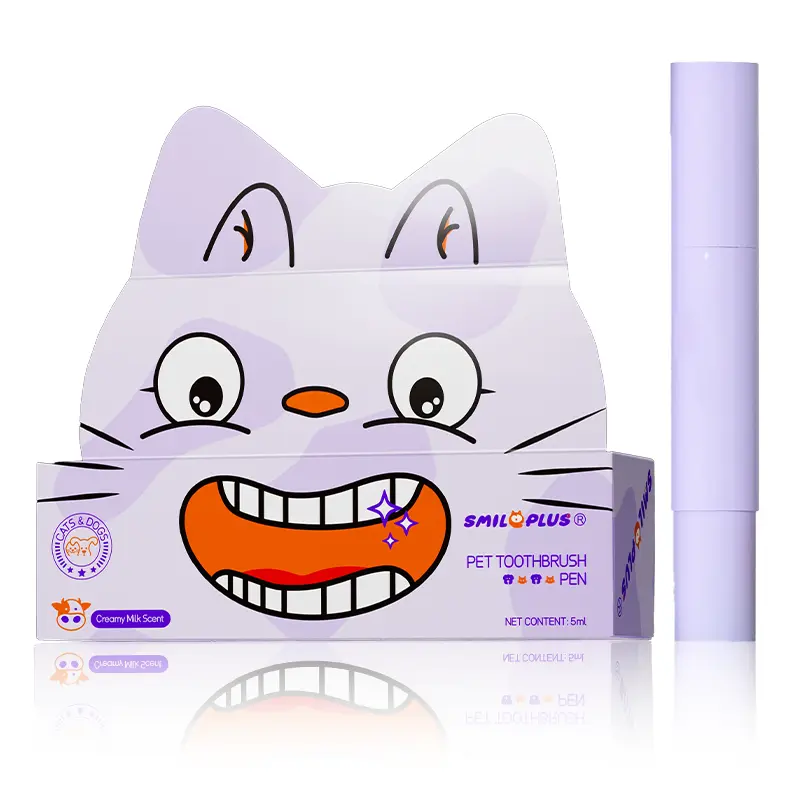 Smileplus  Pet Cat - Oral Care Products 2 PCS 2026 New Pet Toothbrush Pen Pet Tooth Whitening, Dental Care Gel, Ergonomic Brightening Pens for Dog Cats Dental Care Fresh Breath #SummerVibes #petlovers finger wipes Hydroxyapatite Fluoride-Free Toothpaste