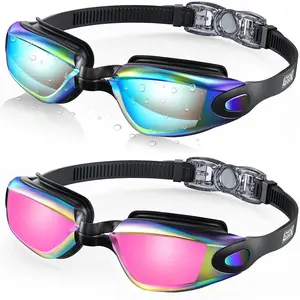Aegend Swim Goggles, 2 Pack Swimming Goggles No Leaking Adult Men Women Youth