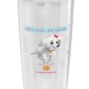 Confetti Double Wall Plastic Tumbler