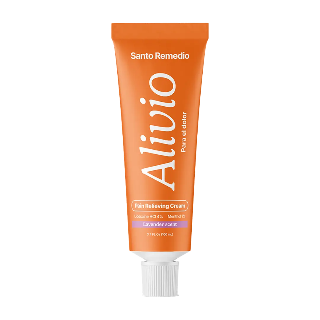 Santo Remedio Alivio para el Dolor, Pain Relieving Cream, Rapid Absorption and Non-Greasy, Use for Targeted Relief, Maximum-Strength Lidocaine, Fast-Acting, Includes MSM and Glucosamine