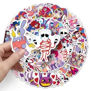 2026 new 54pcs Magic Numbers Circus Sticker Skateboard Phone Case Waterproof Sticker Decoration Cartoon Children Toy Birthday Gift
