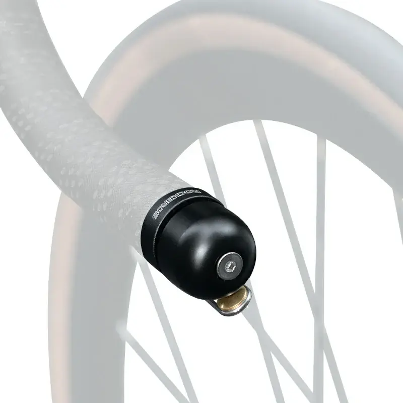 ROCKBROS Handlebar Plug-Type Road Bike Bell Copper Alloy Bicycle Bell Road Bike Bells for Adults with 100dB Lound Sound and Fit for 0.87in/22.2 mm Bicycle End Plug