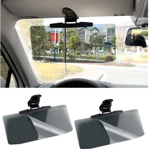 2-Pack Car Sun Visors, Summer UV Protection, Foldable & Portable, Adjustable Dashboard Extender, Anti-Glare, Fits All Vehicles, Car Sunshade