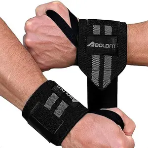 Boldfit Wrist Supporter for Gym Wrist Band | For Men Gym & Women with Thumb Loop Straps - Wrist Wrap | Gym Accessories for Men Hand Grip & Wrist Support Sports Straps for Gym