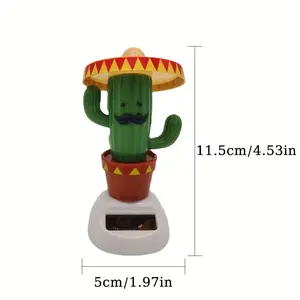 Car Mounted Additions, Solar Powered Additions, Shaking Head Figurines, Cactus Shaped Additions, Creative Interior Decoration, Automotive Products