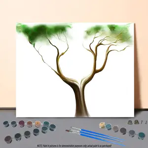 Tree Pattern DIY Painting By Numbers Kit without Frame, DIY Paint By Numbers Kit for Beginner, Wall Art Decor for Home Living Room Bedroom