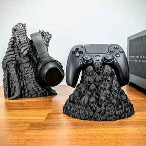 BeamTeam3D Skull Controller Stand - Office Desk Organizer