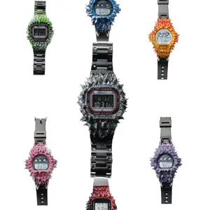 Gshock X ArtbyHollywood spiked watch