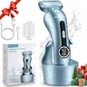 Akunbem Electric Shaver for Women Best Electric Razor for Womens Bikini Legs Underarm Public Hairs Rechargeable Trimmer with Detachable Head Cordless Wet Dry Use Precise Safe Christmas Gift New Year Gift Shaving Waterproof
