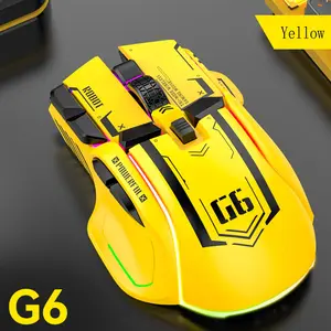 G6 Wired 128000 Dpi Chip A826 RGB Macro Programmable Ergonomic Design Superior Performance Lightweight Gaming Mouse for Gaming & Work