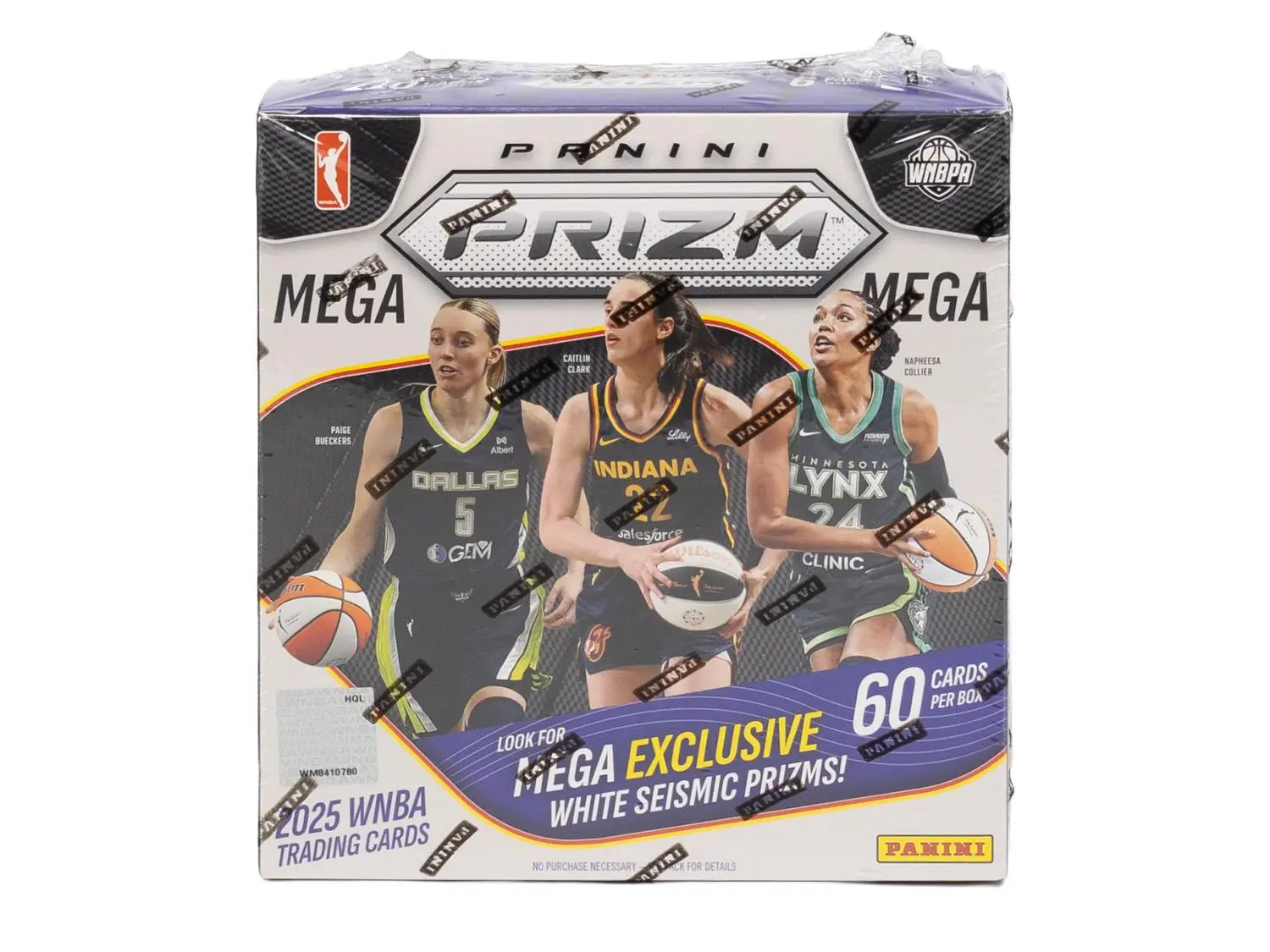 New 2025 Panini WNBA Prizm Basketball Mega Box - Sports Card Packs with 10 Prizm Foil Trading Cards