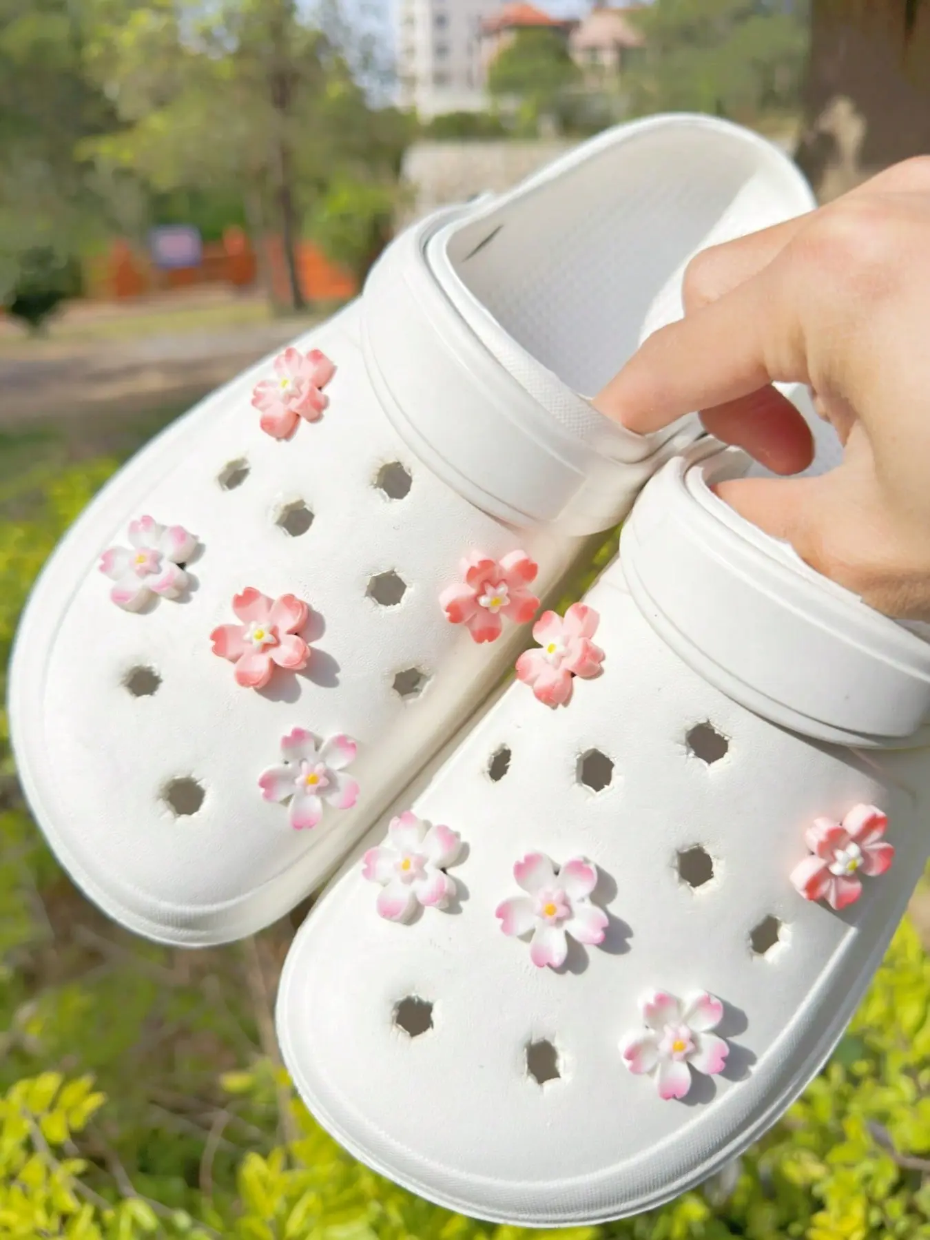 Fashion DIY Shoe Accessories Set, Flower Decorations, Detachable Buckles, Suitable for Sandals, Flip Flops & Slippers, Holiday Gift Ideas