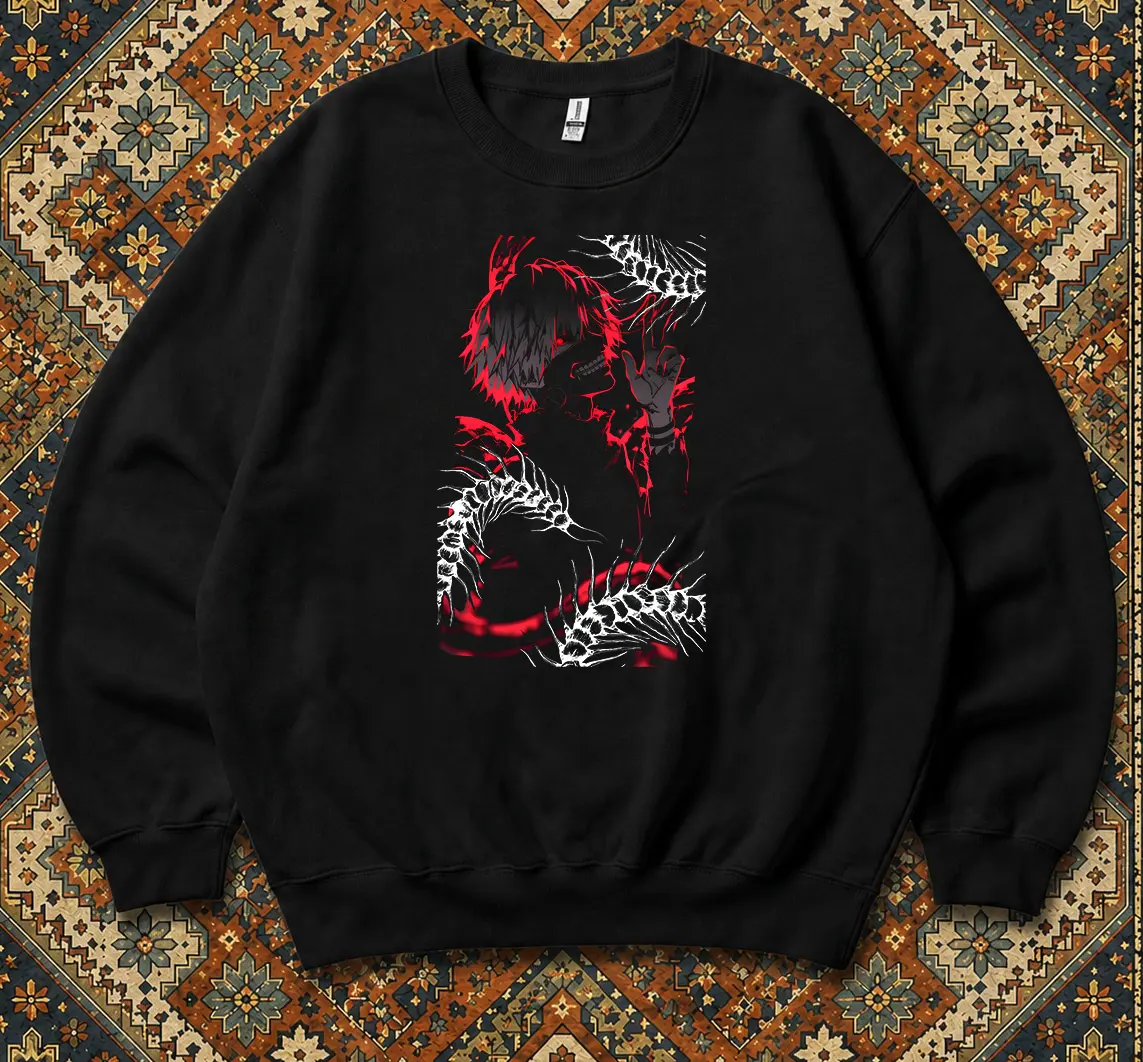 Ken Kaneki Tokyo Ghoul Anime Unisex Sweatshirt, Anime Shirt, Gift For Anime Fan