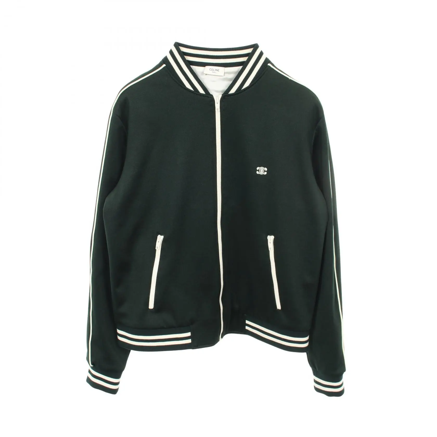 Pre-owned Celine Polyester Small Leather Goods Triomphe Jacket