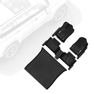 OEDRO Upgraded Floor Mats Set for 2016-2021 Grand Cherokee, 2022 Jeep Grand Cherokee WK (Non L), Floor Liner & Trunk Cargo Mat