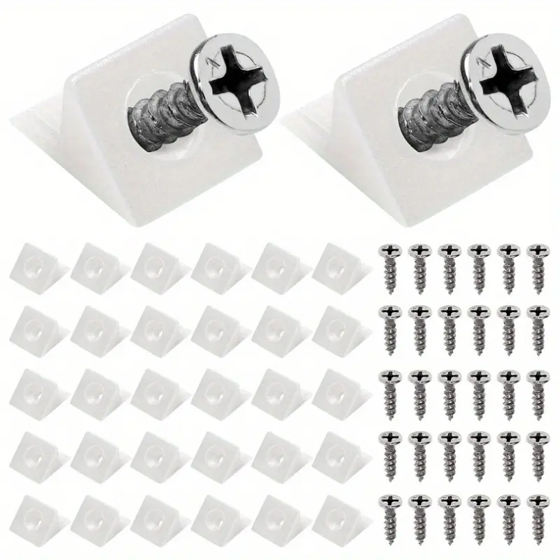 20sets Drawer Wedges with Screws, Drawer Support Mending Wedges for ...