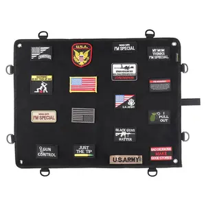 Military enthusiast badge storage board, large-capacity Velcro badge display cloth, tactical accessory storage book