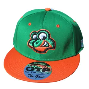Eastside Diamond Hoppers Home Game Baseball Hat - Green & Orange, Stretch Fit from The Game