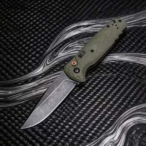 4300 practical folding knife with G10 handles and high-hardness steel, ideal for camping, driving, everyday carry, and package opening. Gift for men