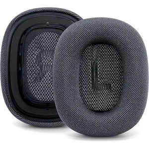 Ear Cushions for  AirPods Max 2024 Version, Mesh Fabric Ear Pads Replacement with Stron Manet for  2.0 Over-Ear Headphones Upraded Earpad Covers (Midniht)