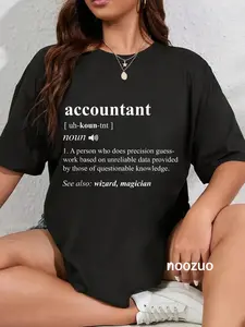 100% Cotton Accountant Definition Noun Accounting Major CPA Funny Gifts T-Shirt