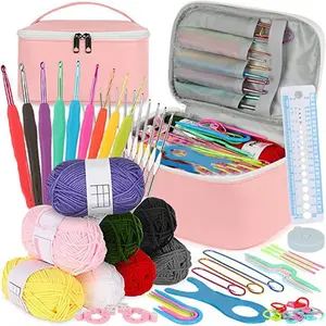 Crochet Set for Beginners, 1 Set Diy Crochet Supplies, Adults Crochet Yarn Sweater Needles Knitting Accessories, Handmade Art Tool Bag, Mother's Day Gift, Gift for Mom!, Knitting Hook, Crochet Hooks, Crochet Gifts