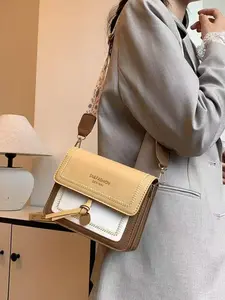 Fashion Colorblock Lightweight Shoulder Bag, Casual Versatile Crossbody Bag for Women, Trendy All-match Commuter Bag for Daily Used